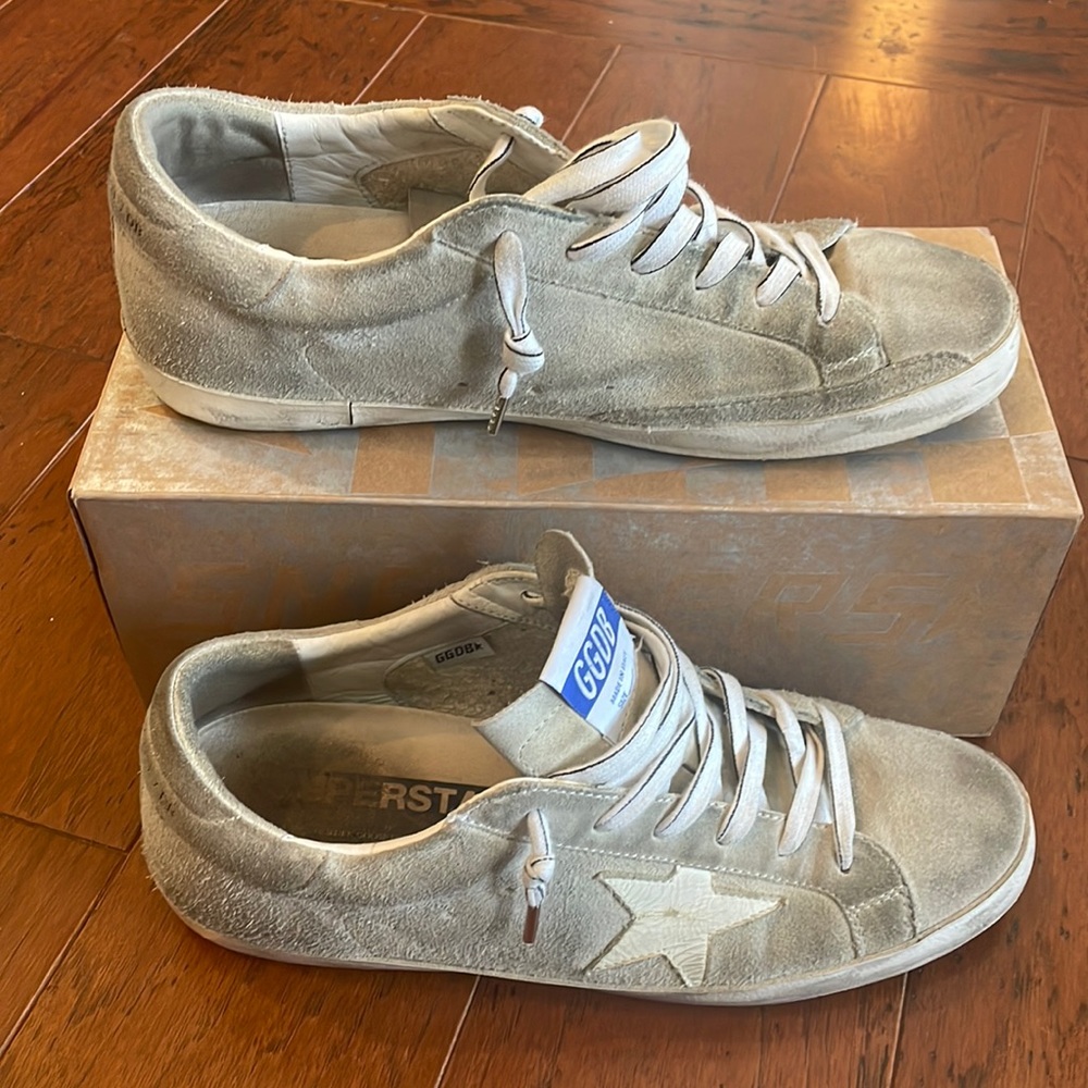 Golden goose superstar sneaker in pebble size 41